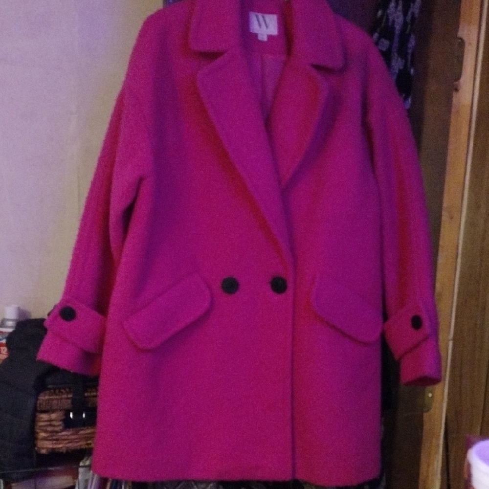 Worthington Pink Pea Coat